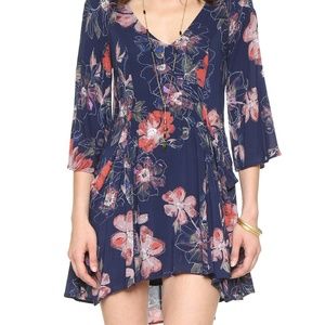 Free People Eyes On You Floral Mini Dress